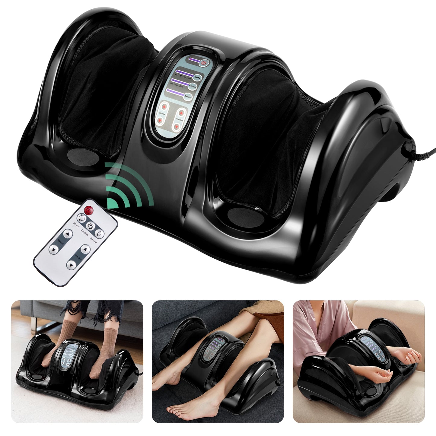 Shiatsu Foot Massager with High Intensity Rollers