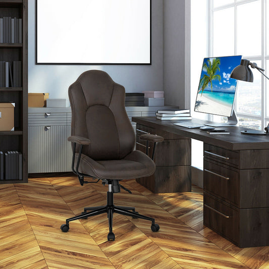 Executive Office Chair with Adjustable High Back and Armrests