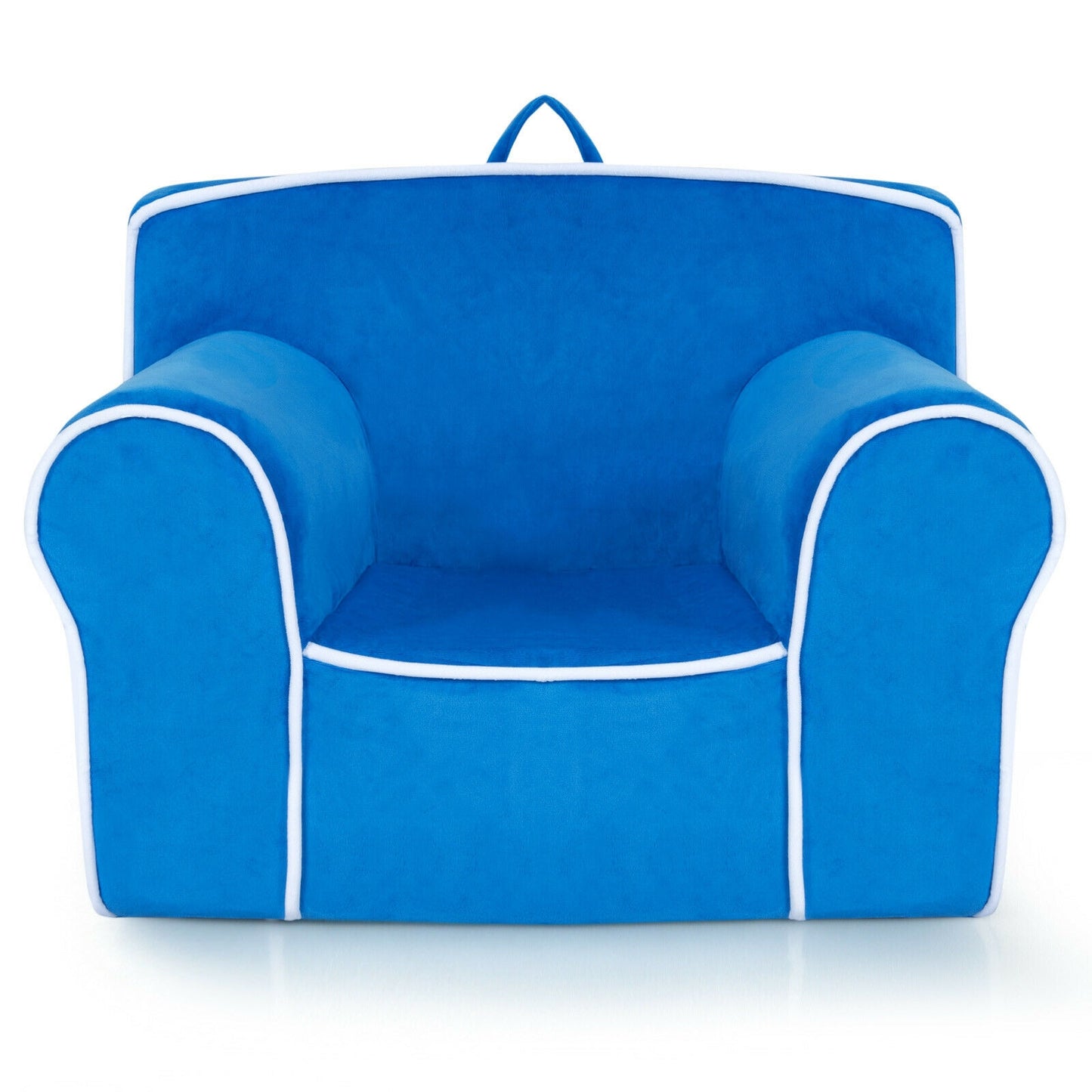 Kids Upholstered Sofa with Velvet Fabric - Blue