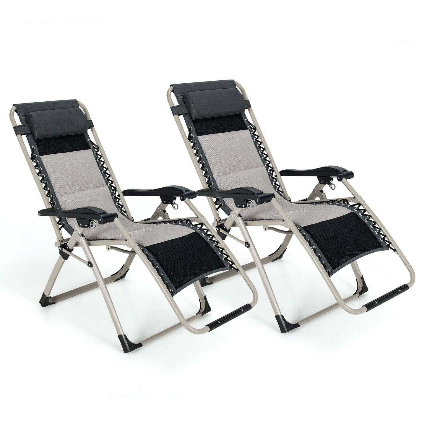 Adjustable Padded Lounge Recliner with Removable Pillow