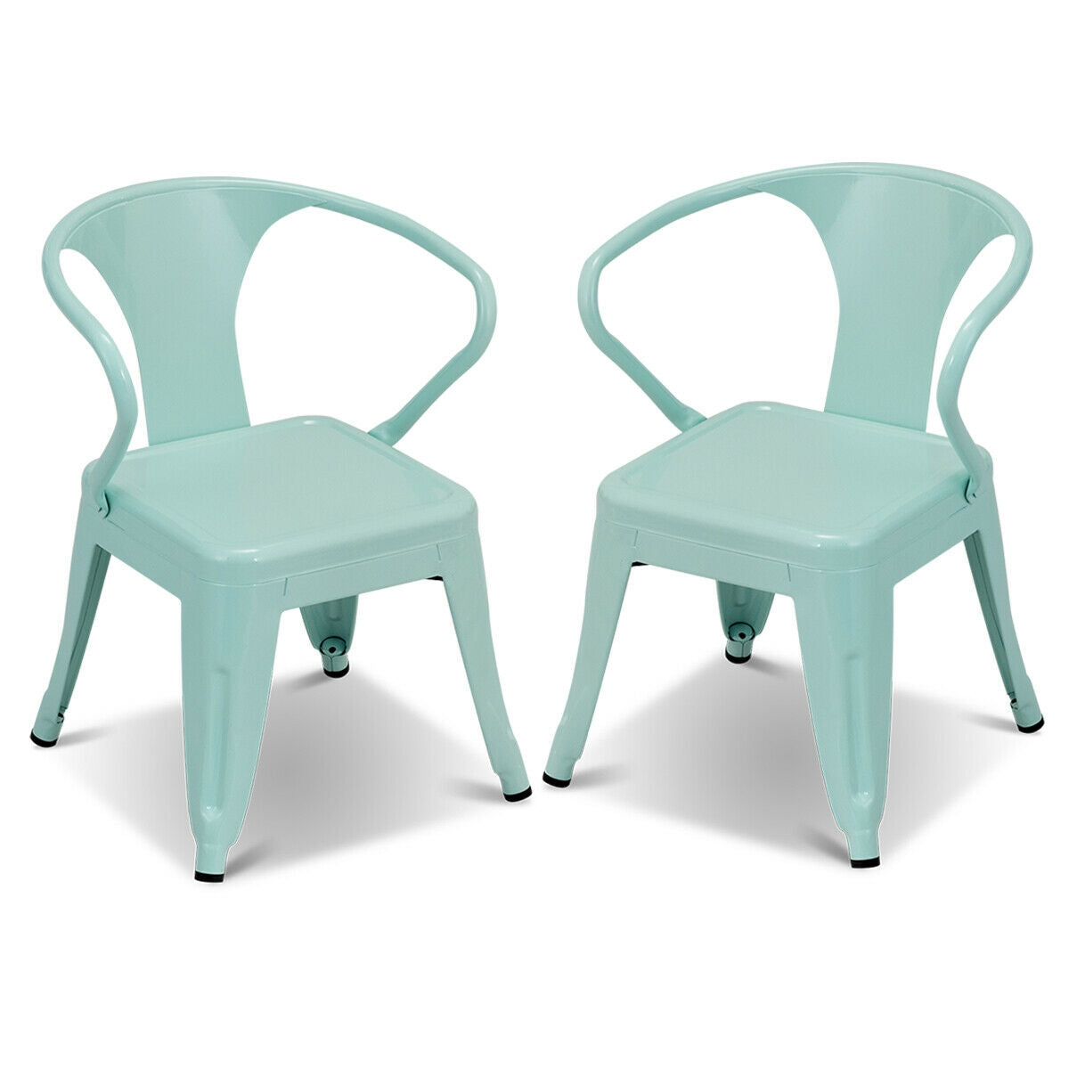 Stackable Kids Armchairs Set of 2 - Steel Construction