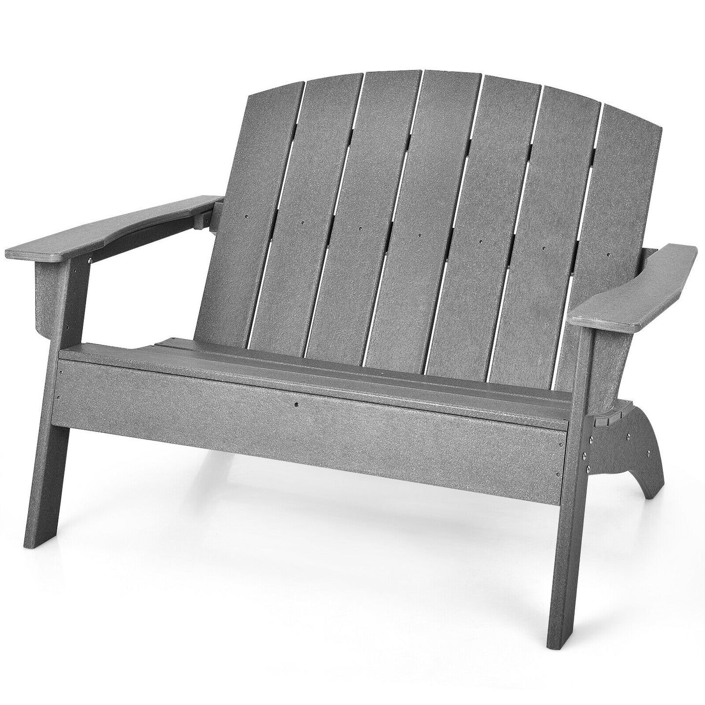 HDPE Adirondack Chair for Patio and Garden - Gray
