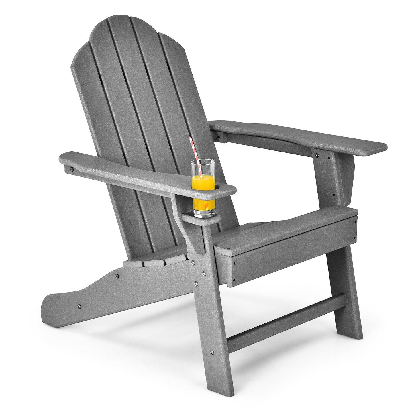 Adirondack Chair with Cup Holder - All-Weather PE