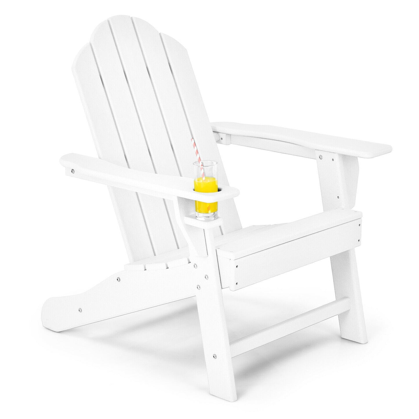 Adirondack Chair with Cup Holder - All-Weather PE