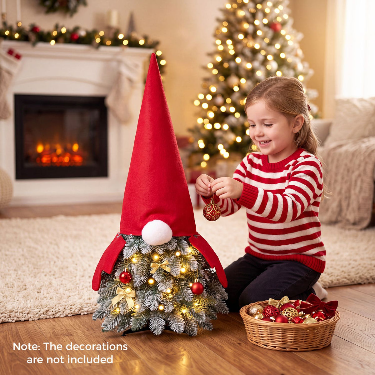 2 Pack 2.5 FT Pre-Lit Mini Tabletop Artificial Christmas Tree