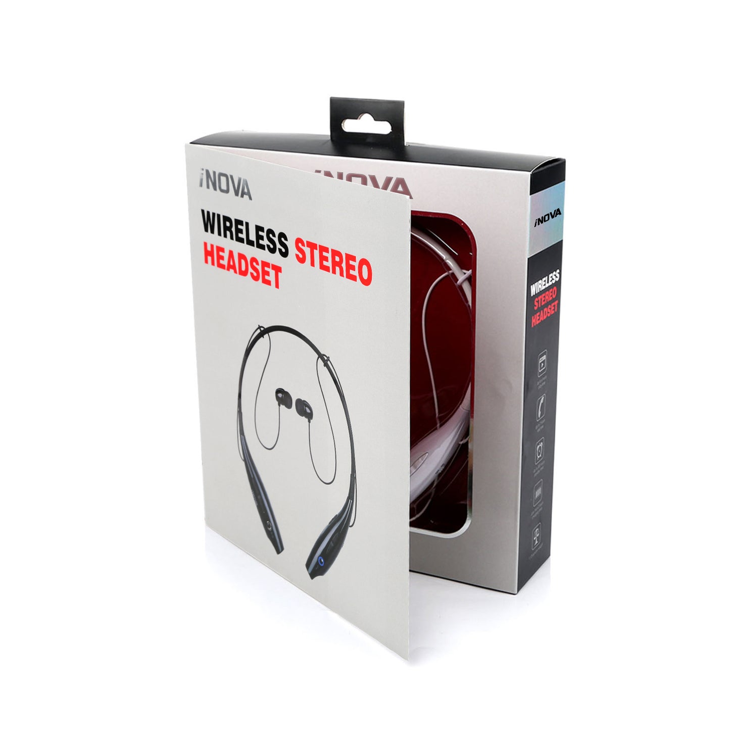 Wireless Sports Neckband Headphones with Magnetic Earbuds