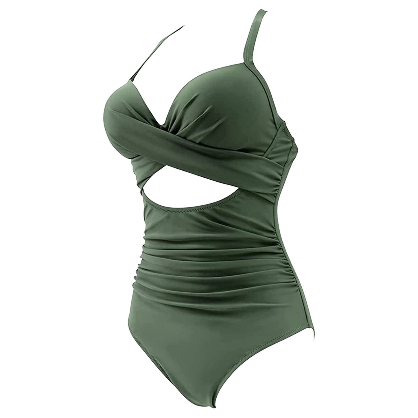 High Waist One Piece Swimsuit with Tummy Control