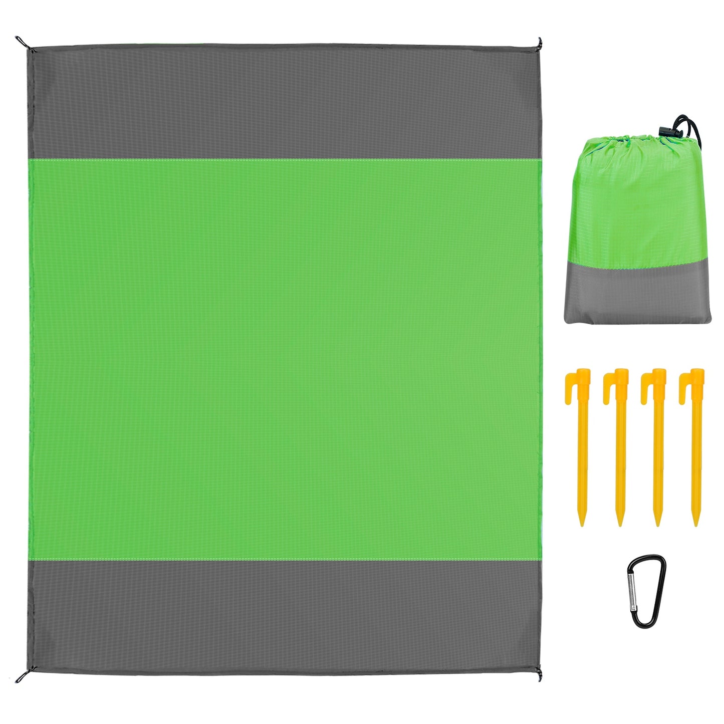 Sand Proof Picnic Blanket with Anchors and Carry Bag