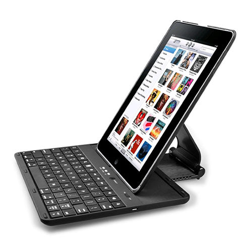 Aluminum Keyboard Case for iPad 2 & 3 with 360° Rotation