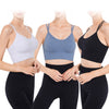 3-Pack Cross Back Strappy Fitness Sports Bra