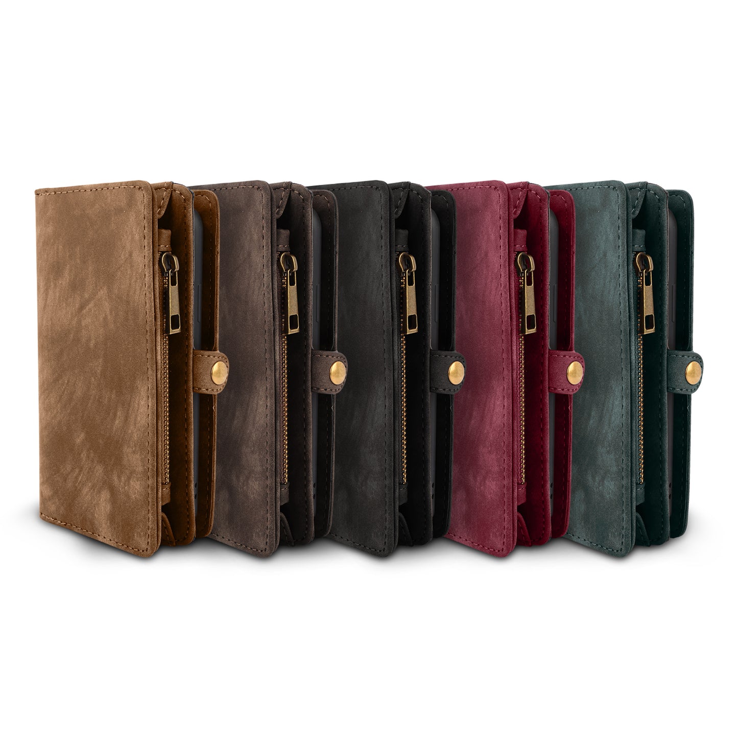 iPhone 8 Wallet Case with 13 Card Slots & Detachable Cover