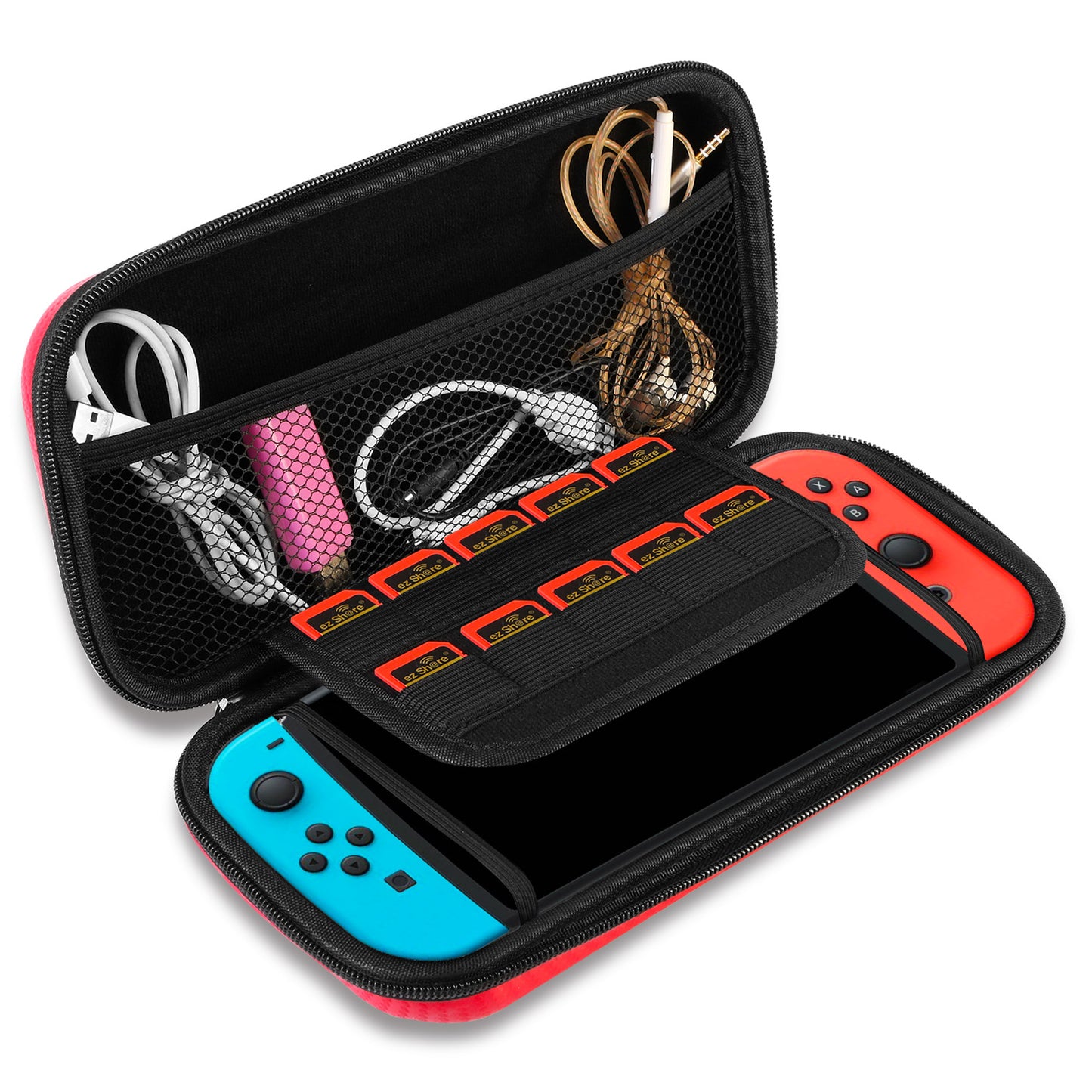 Hard Shell Carry Case for Nintendo Switch with Game Storage