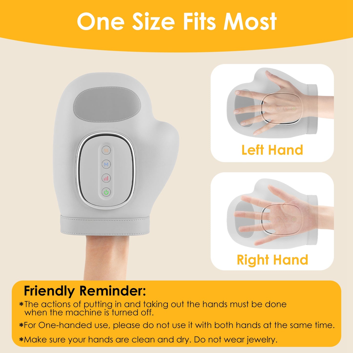 Cordless Hand Massager with Heat & Air Compression