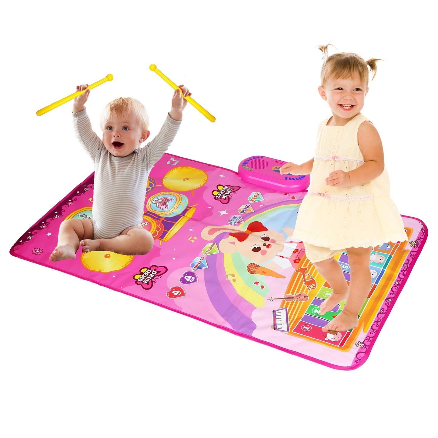 Baby Musical Mat with Piano & Drum Sounds – 55 Music Modes