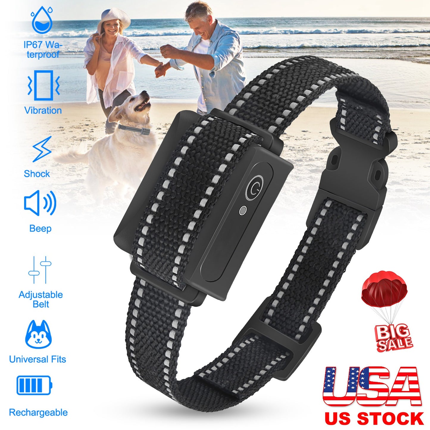 Dog Training Collar Receiver with 3280ft Range & IP67 Waterproof
