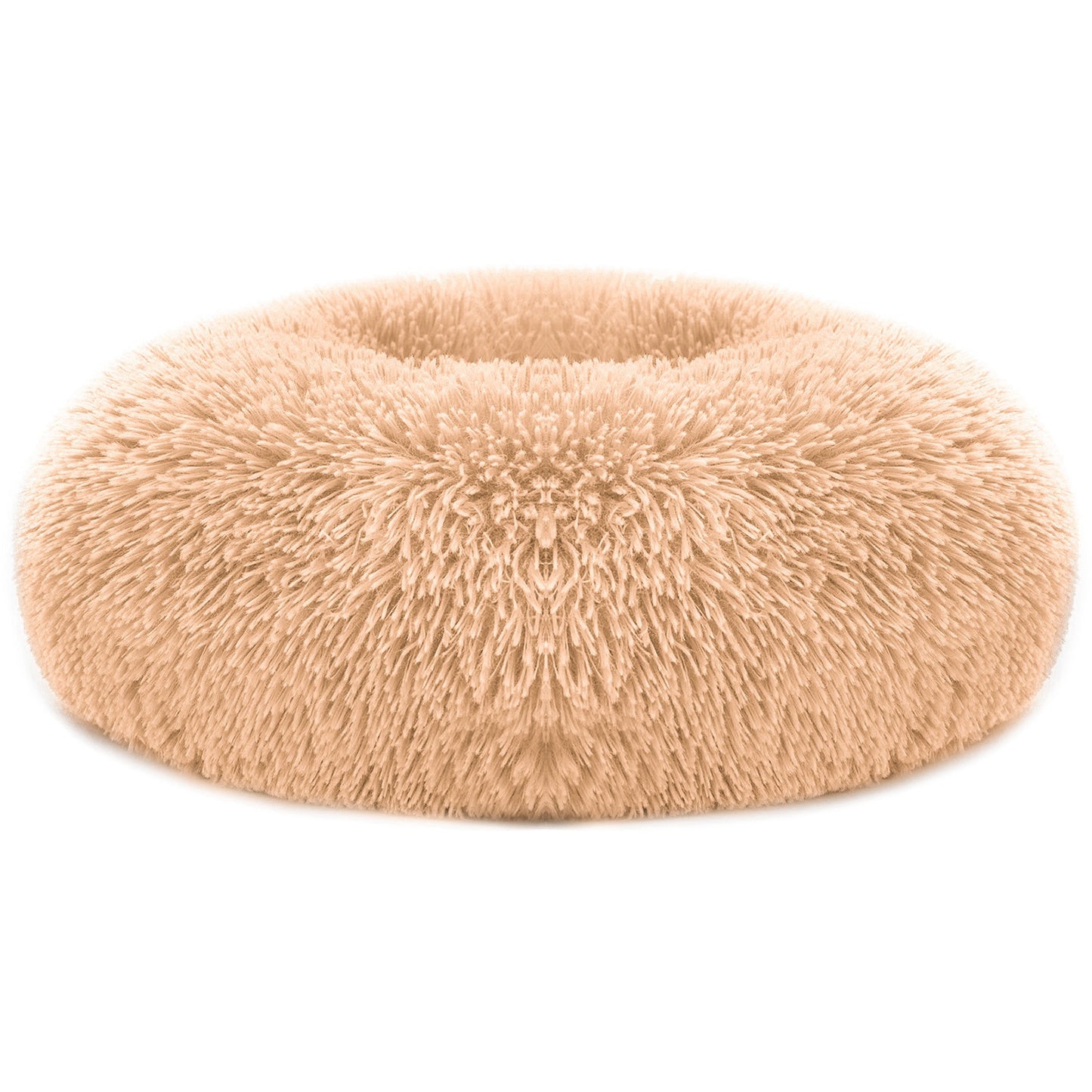 Plush Pet Bed with Raised Rim for Small Dogs & Cats