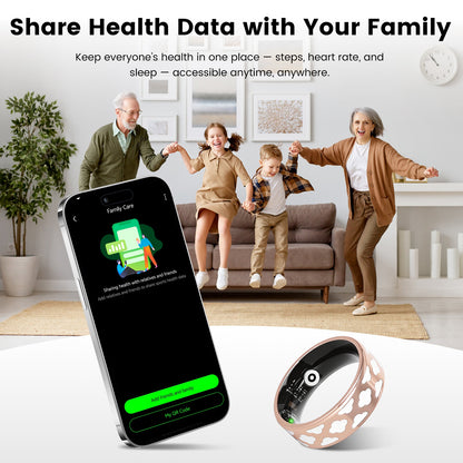 Smart Ring Health Tracker with Sleep & Fitness Monitoring