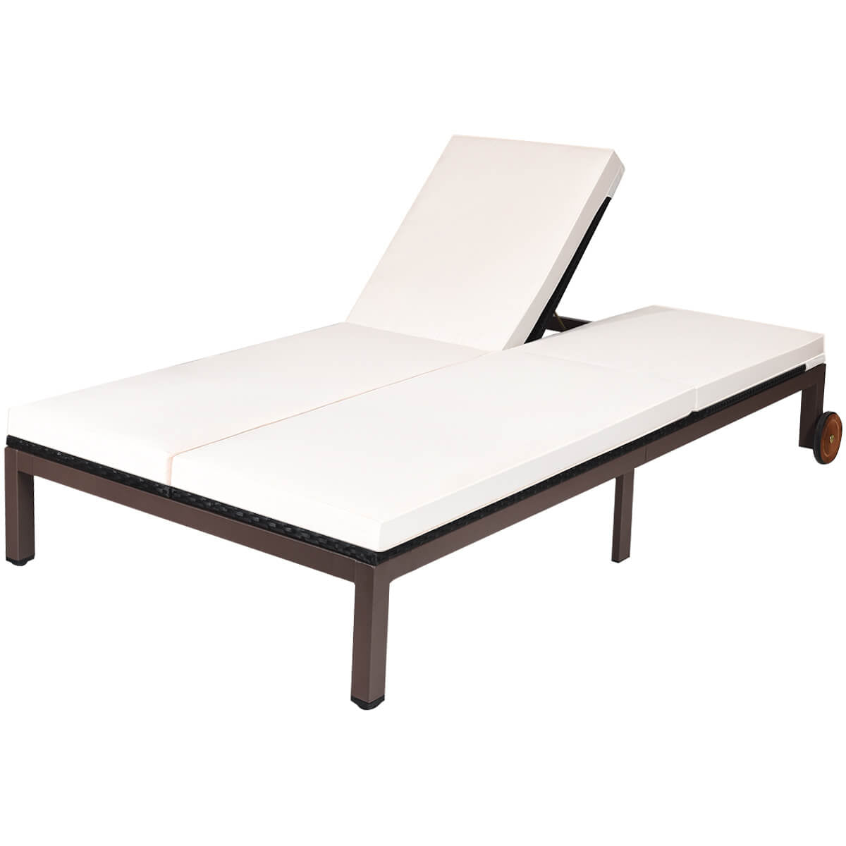 2-Person Patio Lounge Chair with Adjustable Backrest