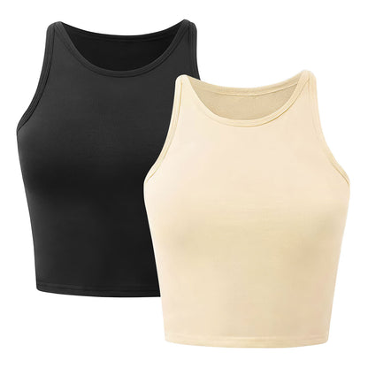 Women Sleeveless Cropped Tank Top