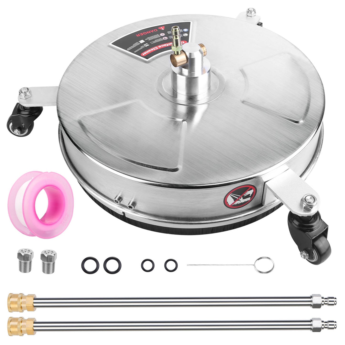15" Pressure Washer Surface Cleaner 4000PSI with Wheels
