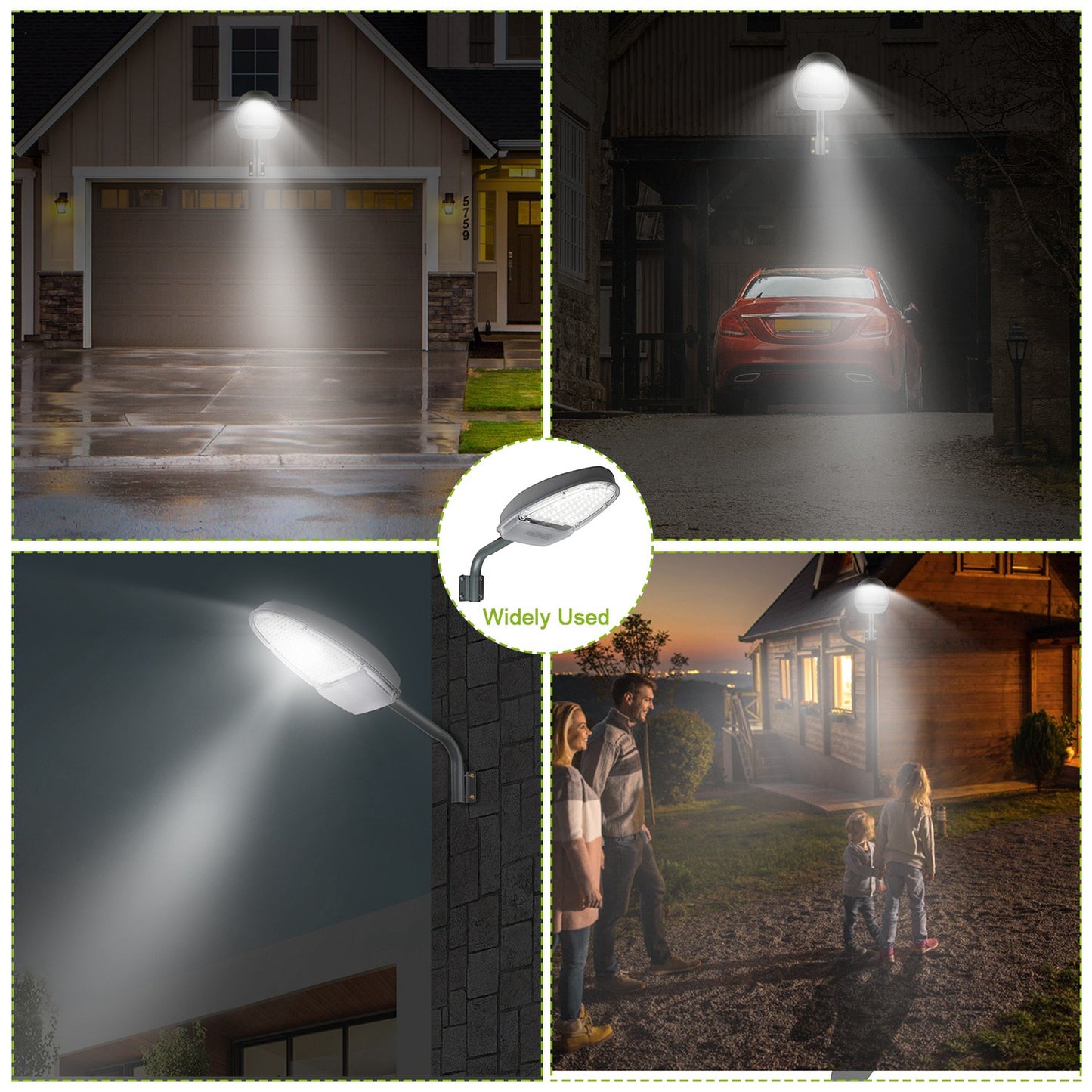 LED Wall Pack Light 144LEDs Dusk to Dawn Photocell Sensor