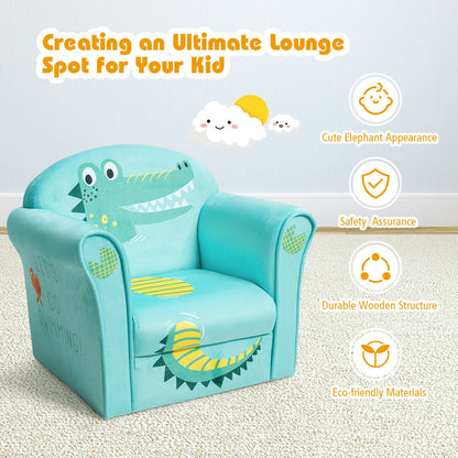 Kids Astronaut Armrest Upholstered Sofa Chair