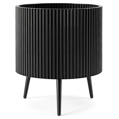 20-Inch Raised Metal Planter with Stand and Drainage Holes