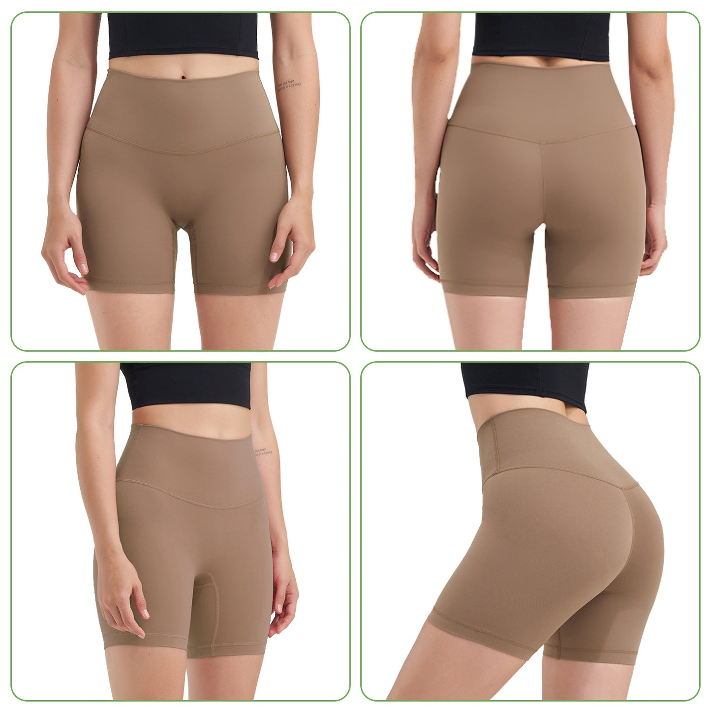 Control Pants Athletic Leggings Booty Shorts