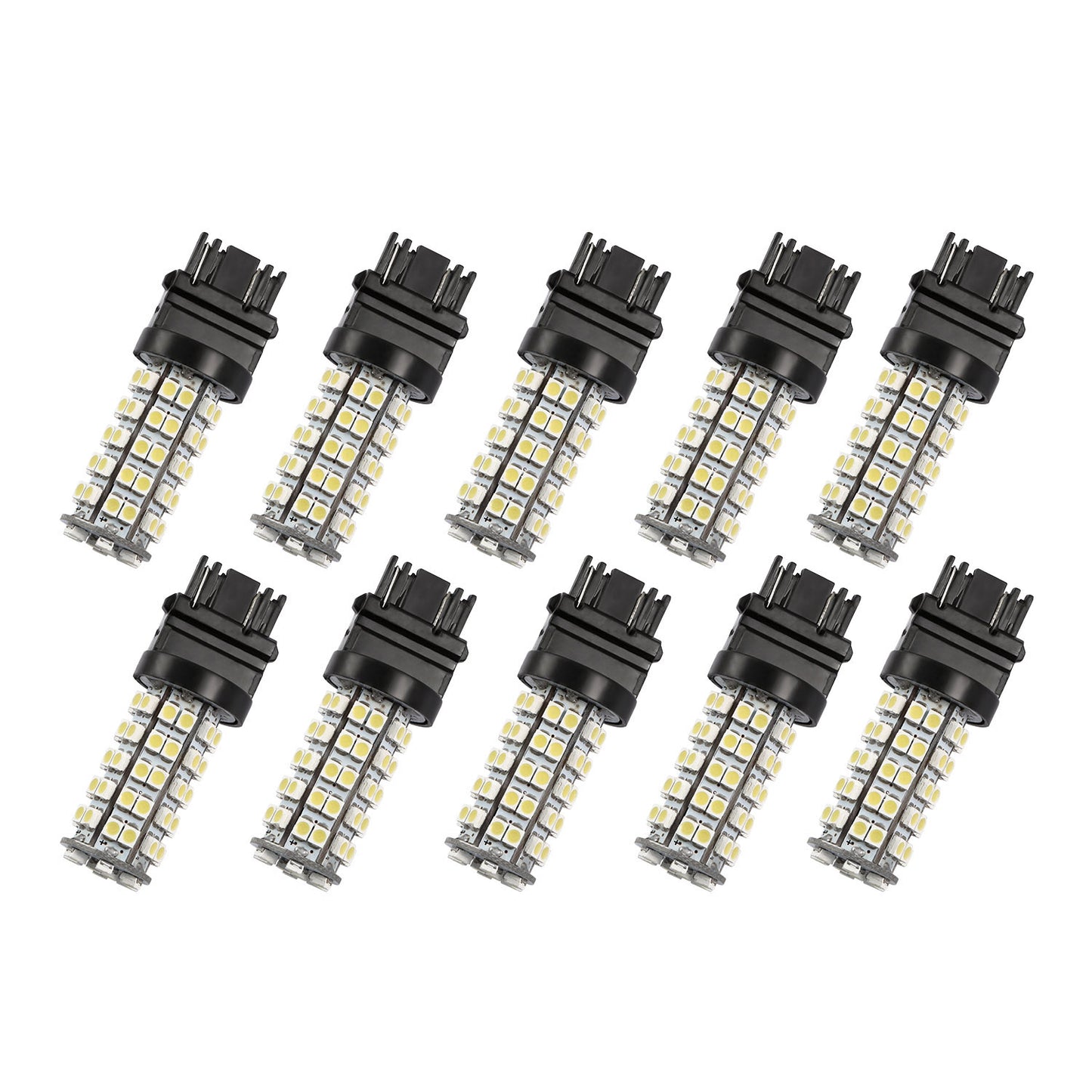 LED Car Light Bulbs 10-Pack 6000K White T25 3528SMD 760lm