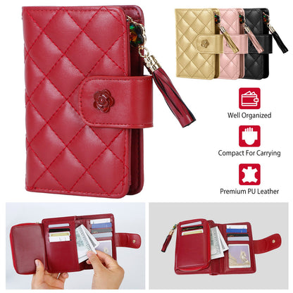 Women’s PU Leather Wallet with Tassel
