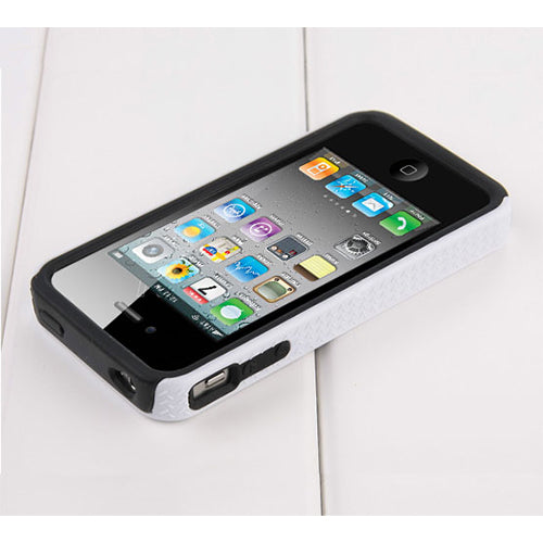 Zebra Print Hybrid Case for iPhone 4/4S with Screen Protector
