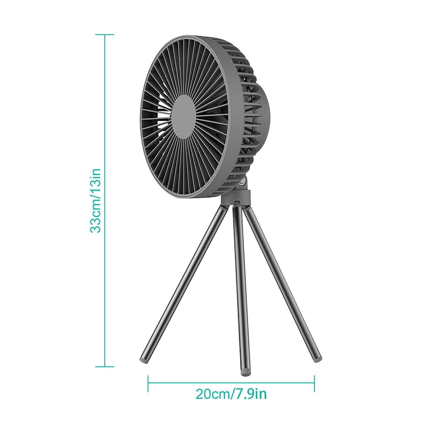 Camping Fan with LED Lantern 10000mAh Rechargeable Battery