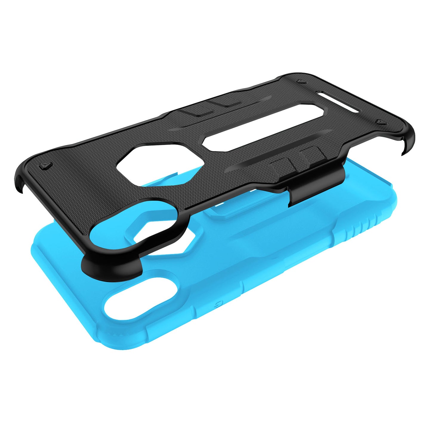 iPhone X Rugged Case with Kickstand - Dual Layer Protection