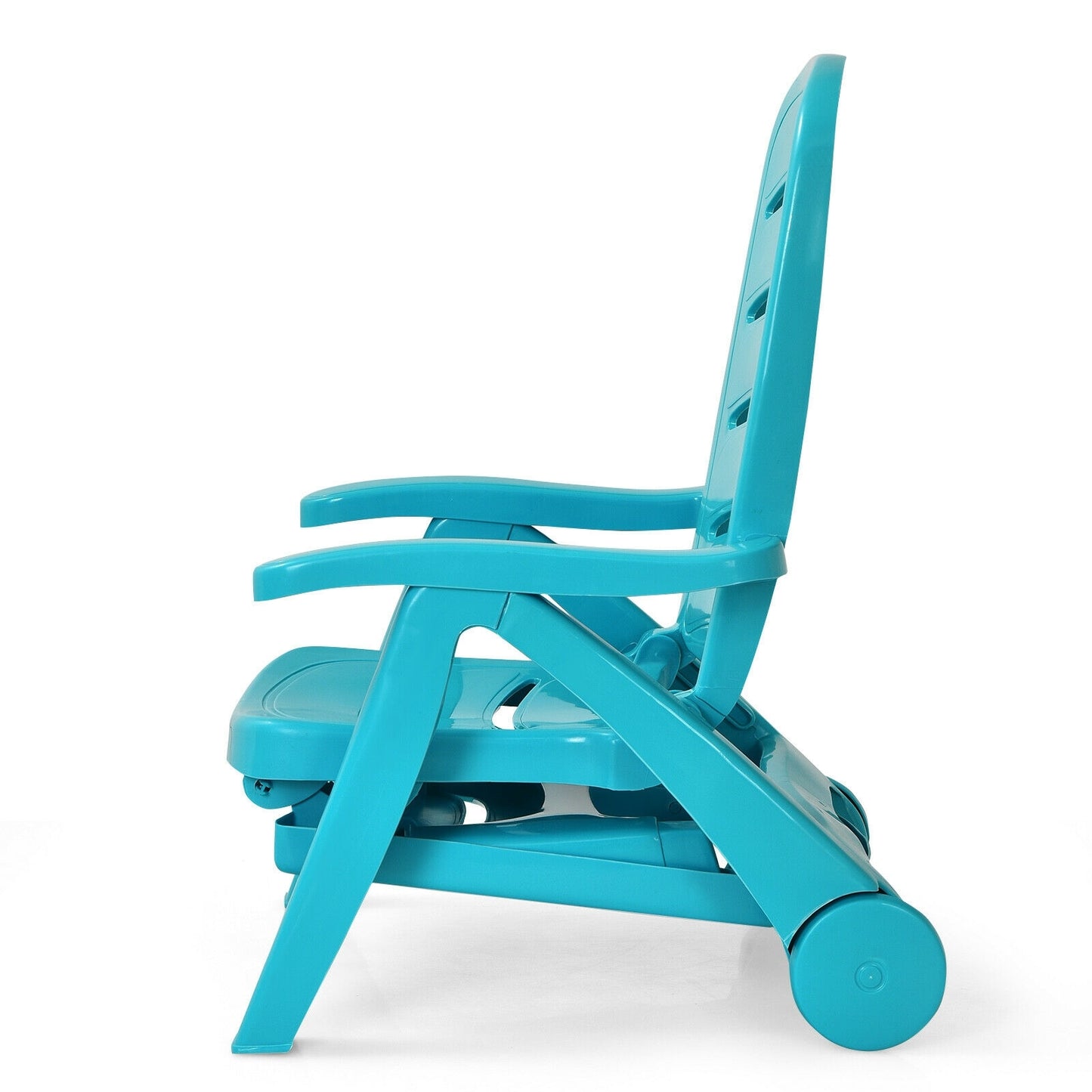 Adjustable Folding Chaise Lounge Chair with Wheels