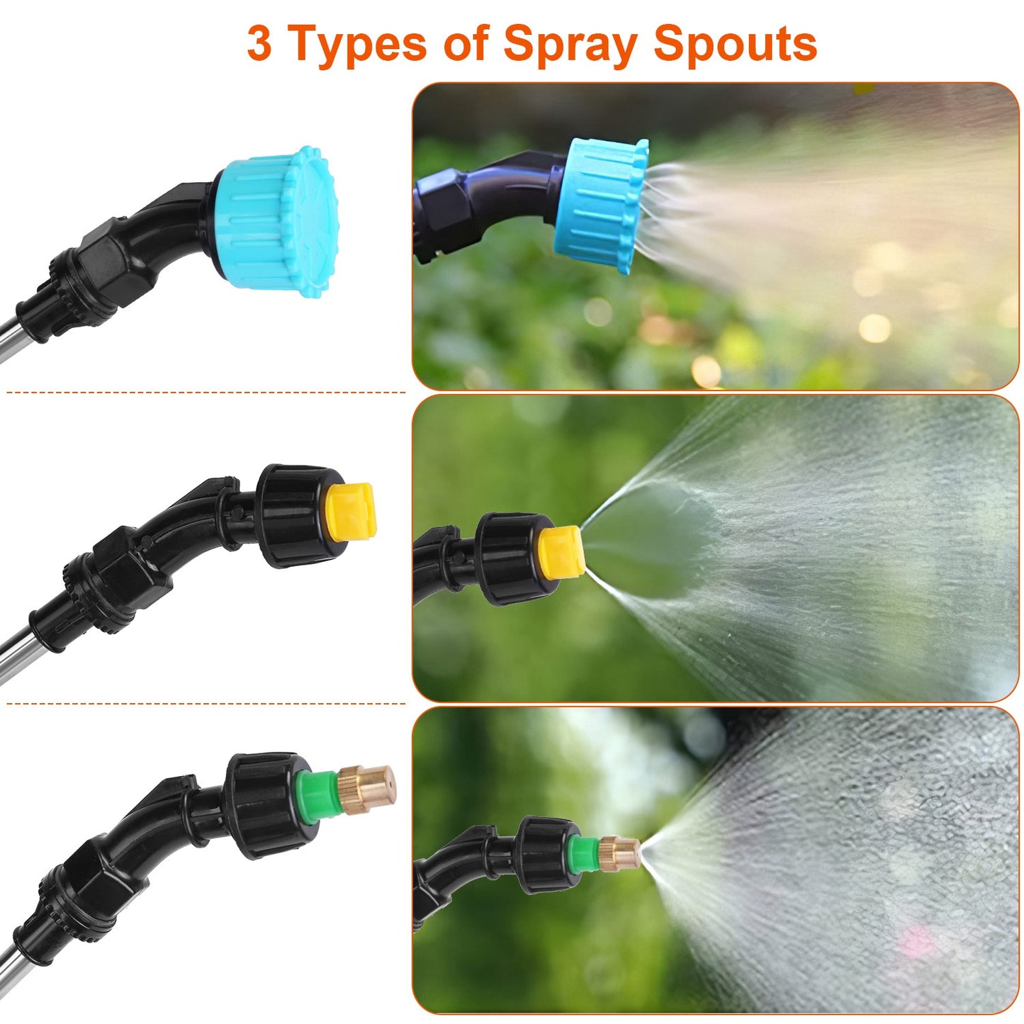 Electric Plant Sprayer 5L Rechargeable with Telescopic Wand
