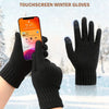 Unisex Winter Warm Knitted Beanie Scarf Gloves Set