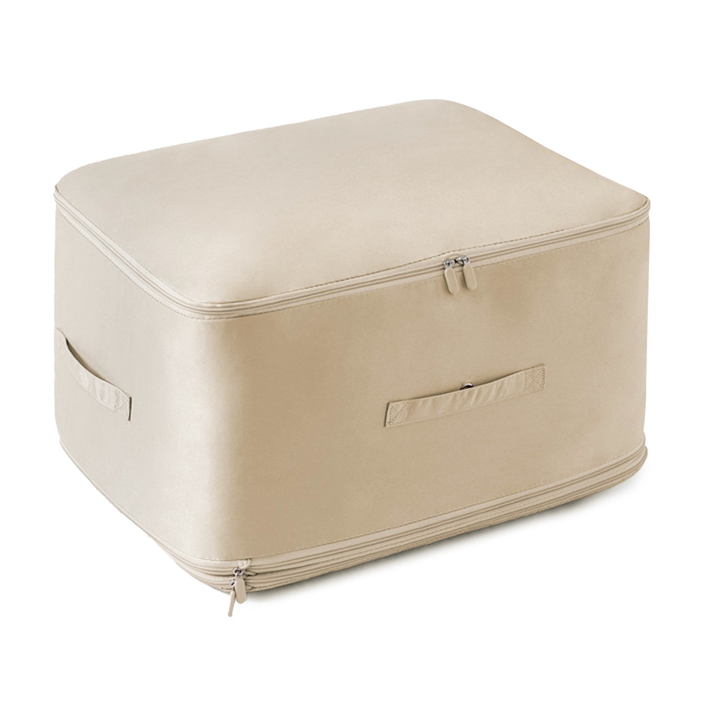 Foldable Storage Bag for Comforters and Bedding with Compression