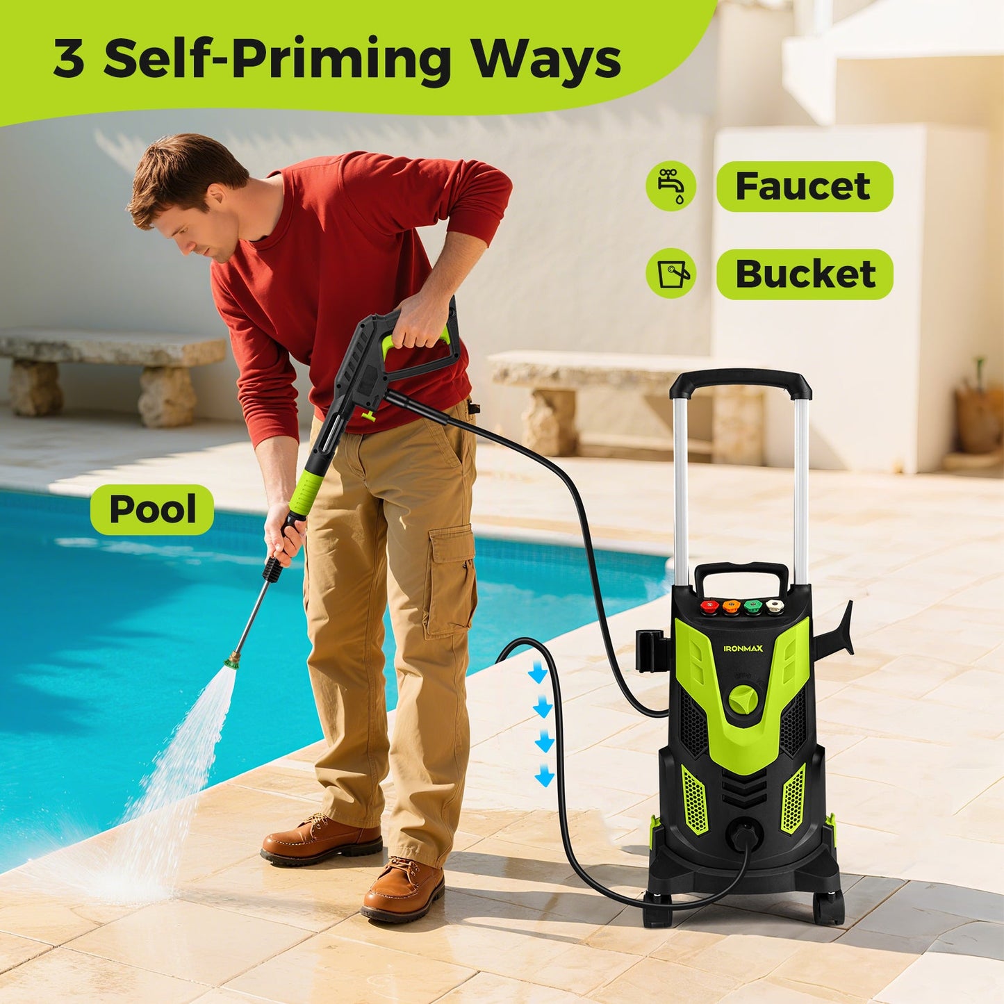 2300 PSI 1.8 GPM Electric High Pressure Power Washer