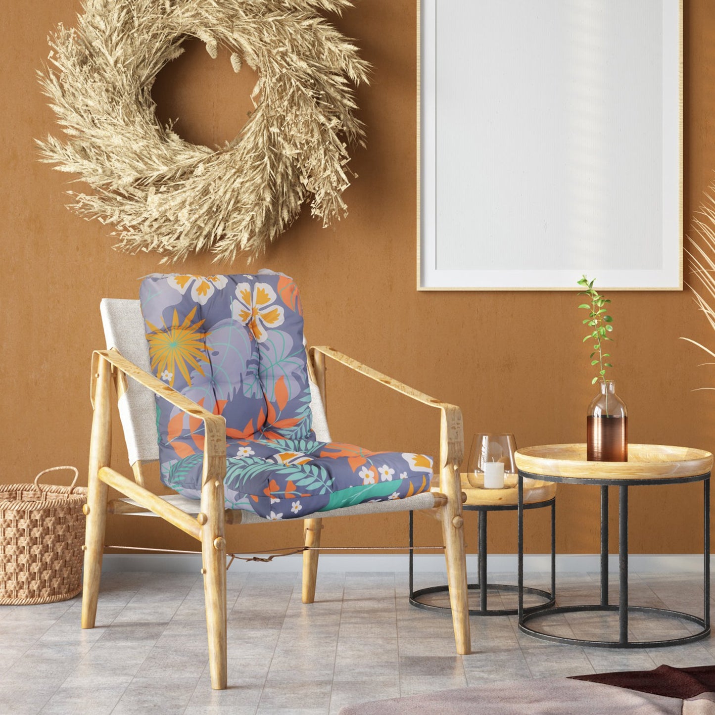 Rocking Chair Cushion Set - Waterproof with Non-Slip Ties