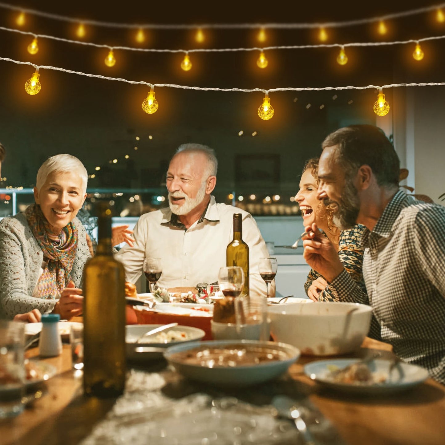 Globe String Lights 32.8ft Battery Powered with Remote Control