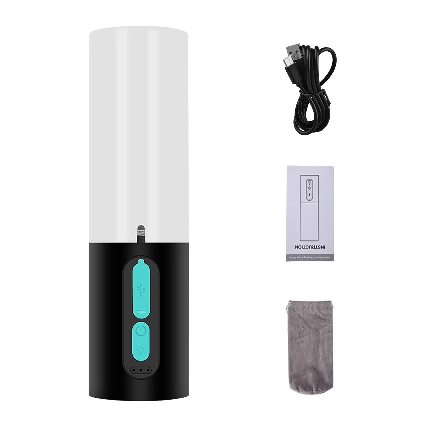 Rechargeable Camping Lantern with 33ft String Light & Power Bank