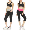 Women's Active Performance Yoga Stretch Capri Leggings Available in 2 Pack