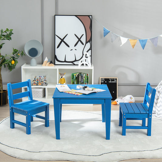 Square Kids Activity Play Table 25.5 Inch HDPE