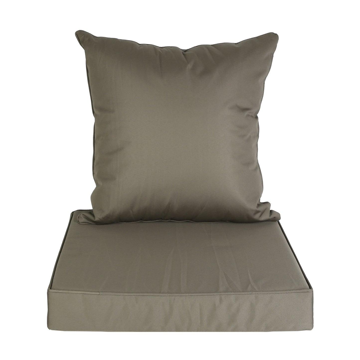 Outdoor Seat Cushion Set Waterproof Patio Furniture Cushion and Back Pillow Fade Resistant Deep Seat Set Chair Pad with Removable Cover for Chair Sofa