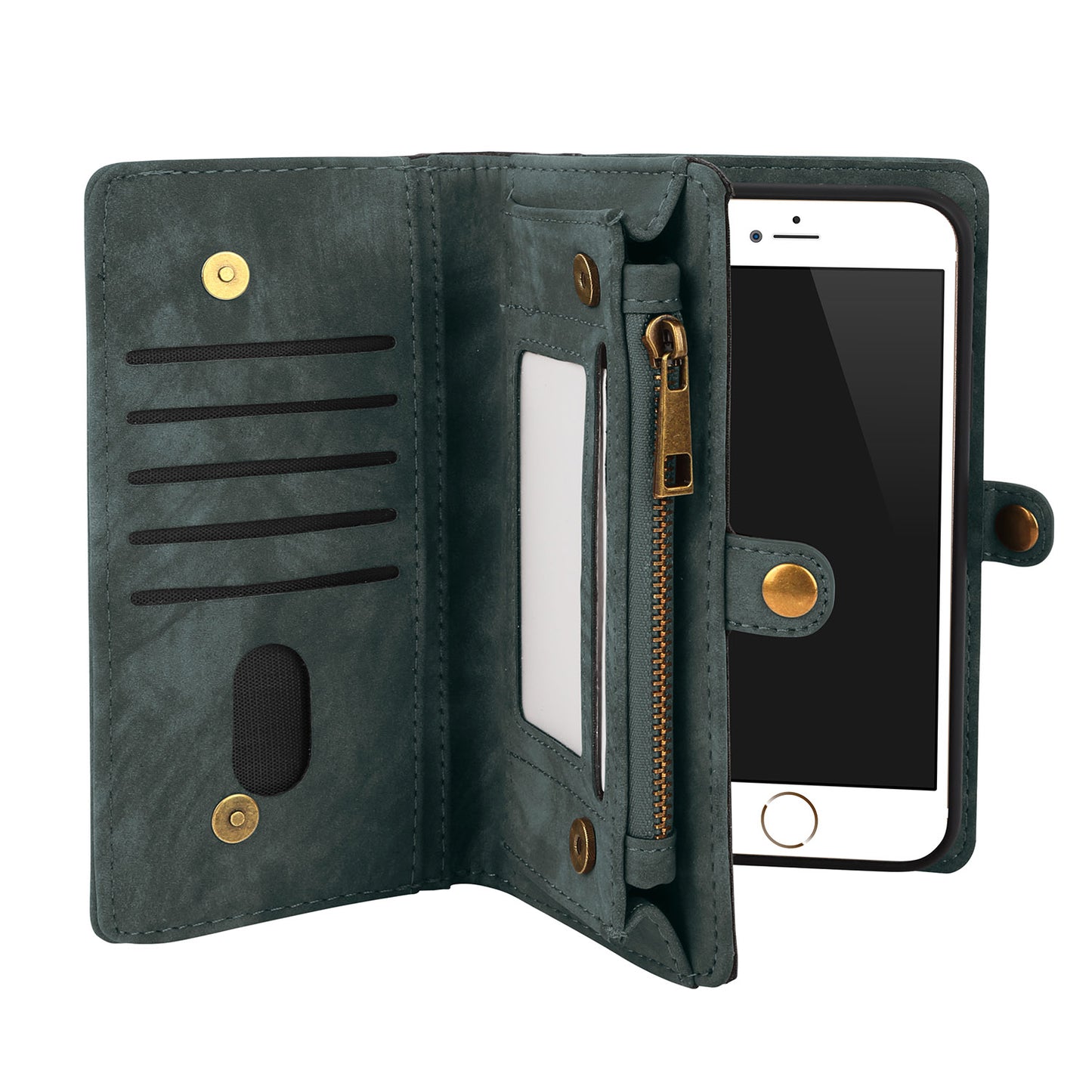 iPhone 6 Plus Wallet Case with Detachable Magnetic Cover