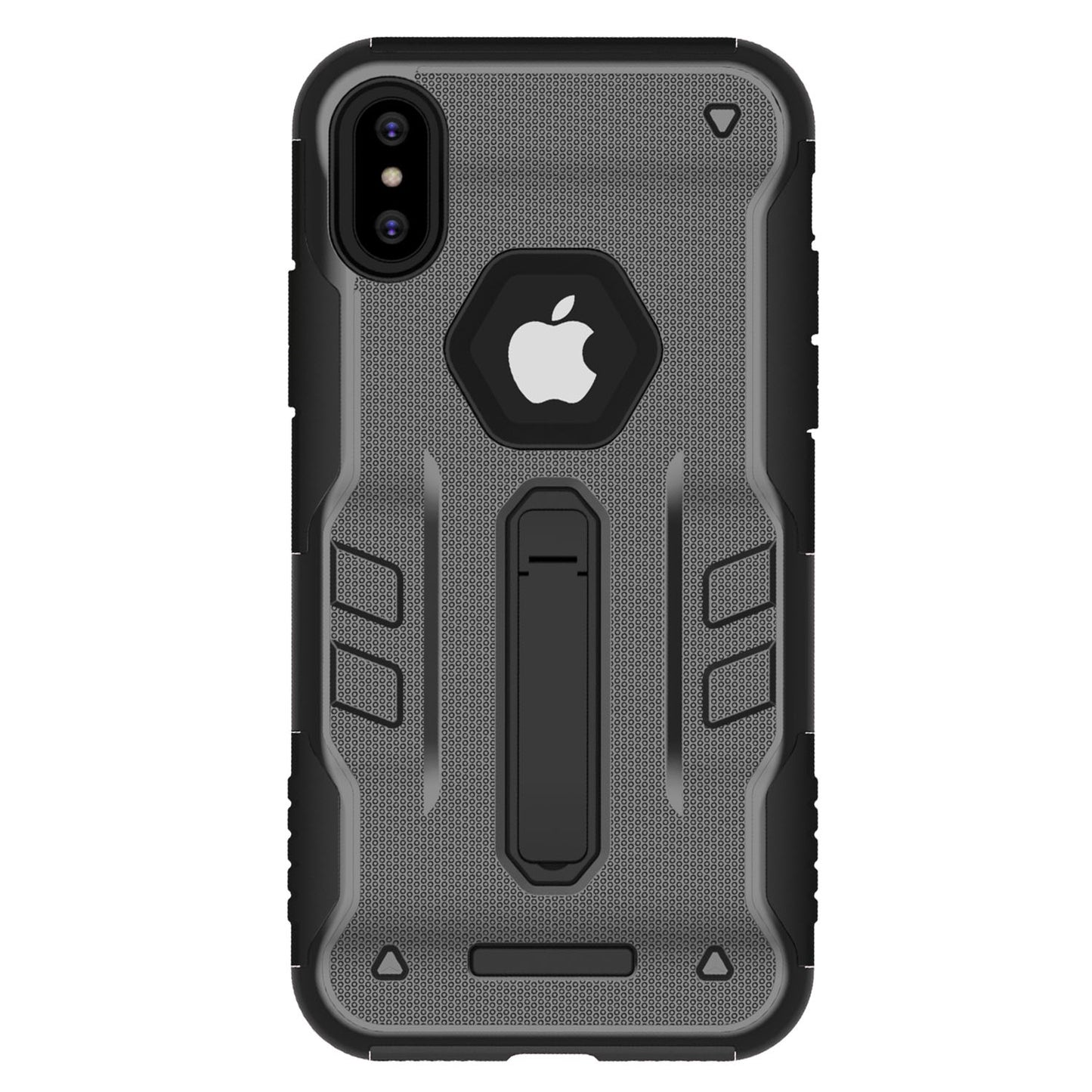 iPhone X Rugged Case with Kickstand - Dual Layer Protection