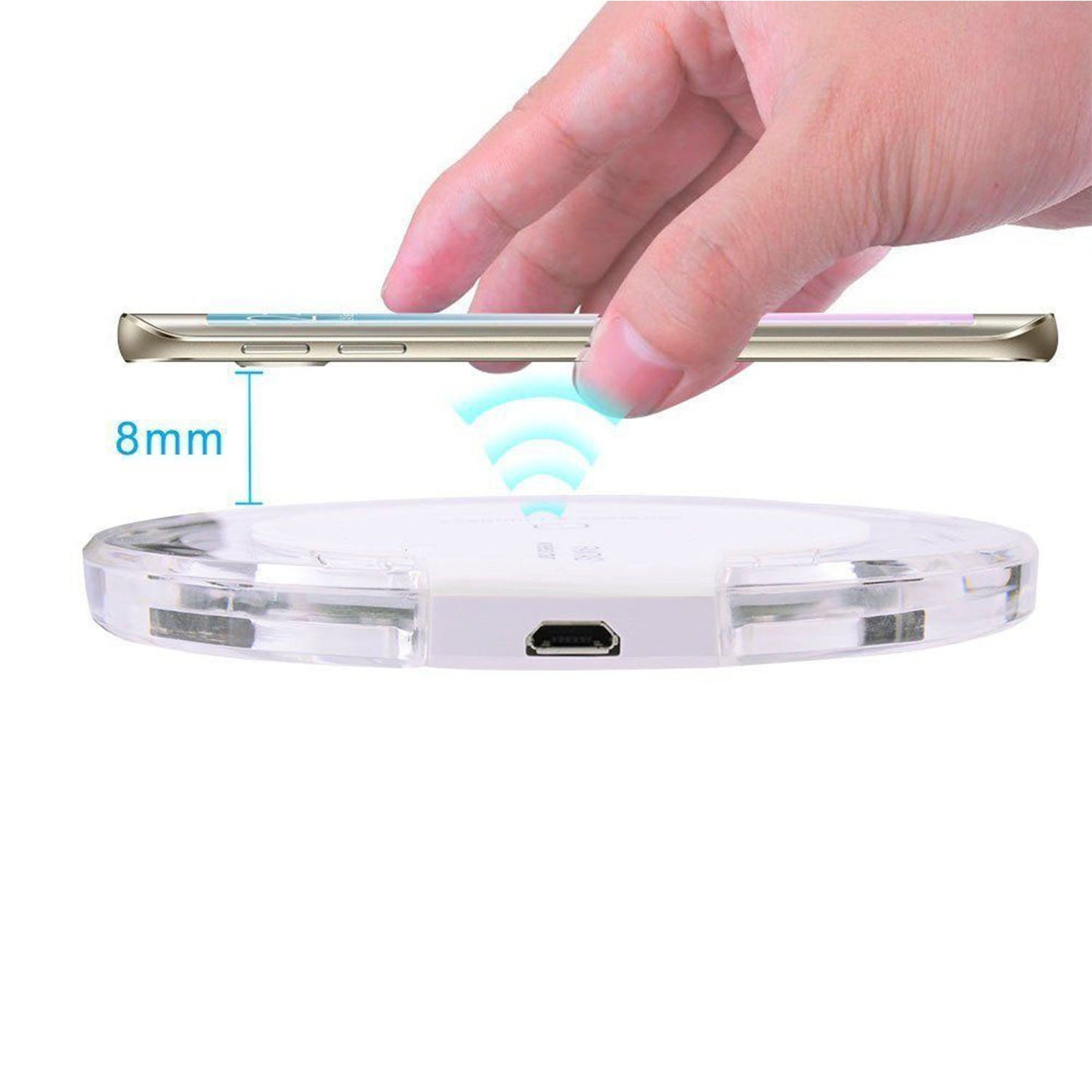 Qi Wireless Charging Pad - Mini Compact Design
