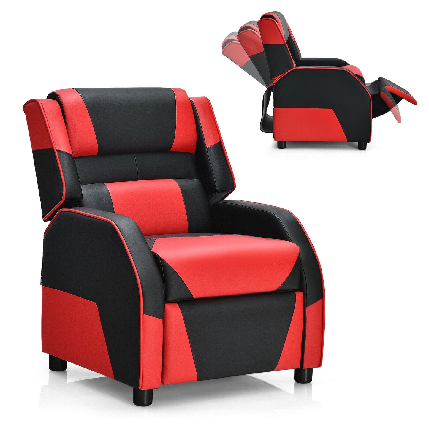 Kids Gaming Recliner with Headrest and Footrest