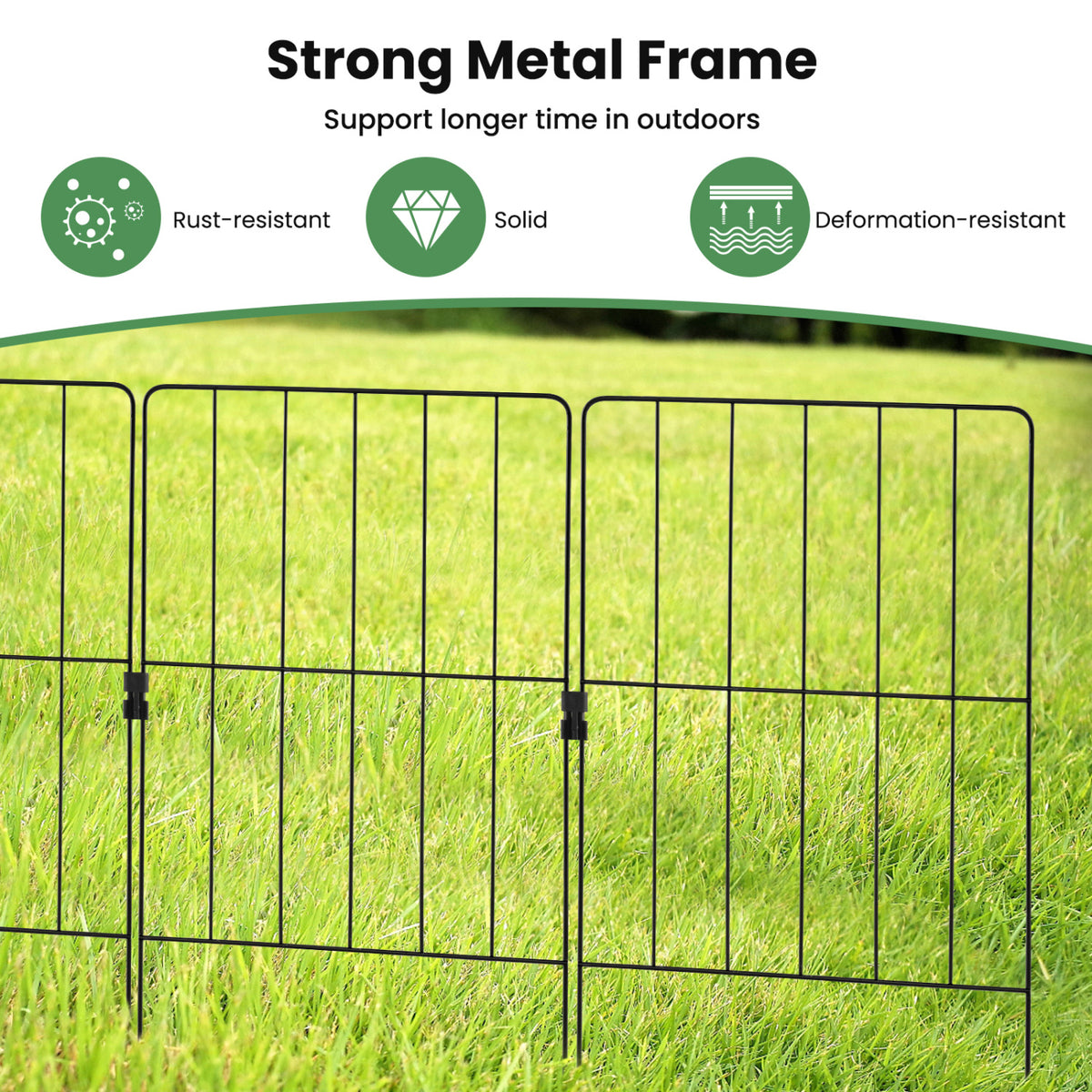 50 Pack Rustproof Decorative Garden Fence Set