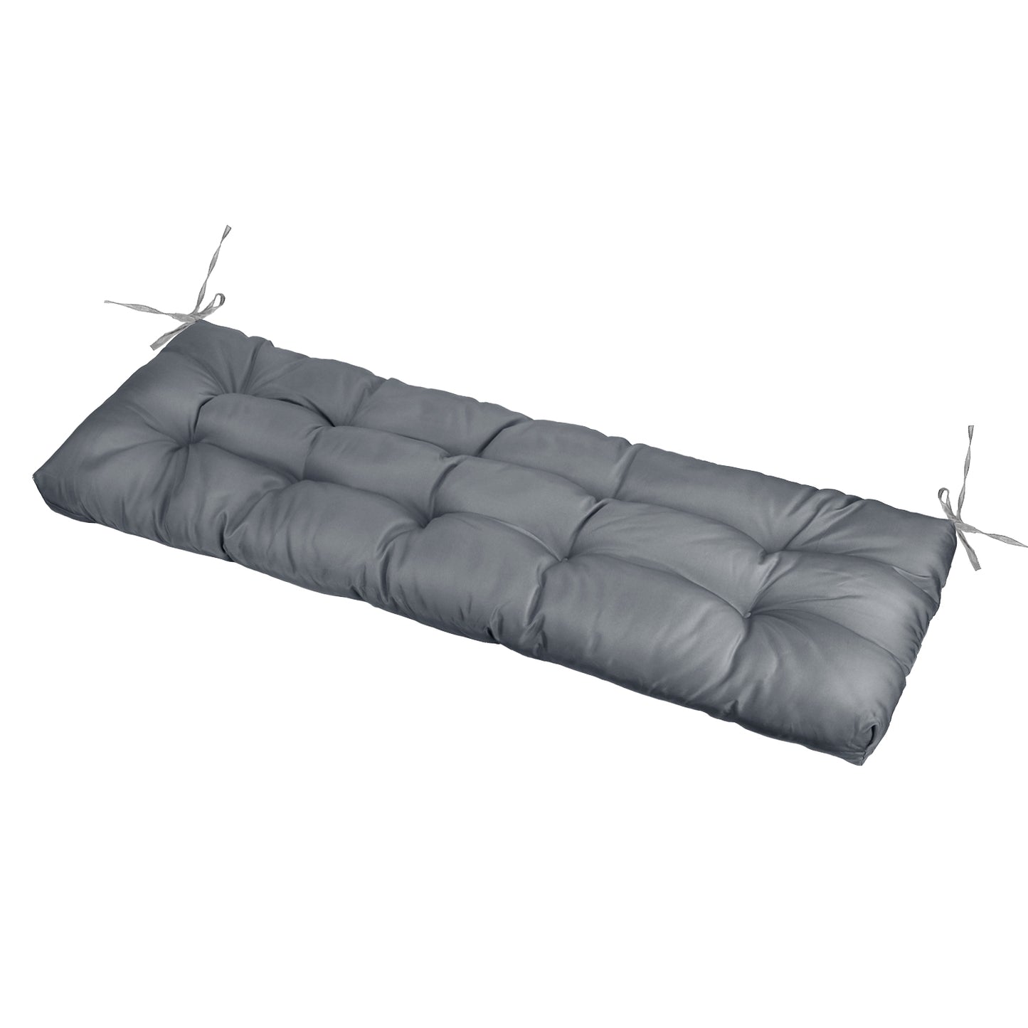 Bench Seat Cushion 51x20in Waterproof with Ties for Outdoor